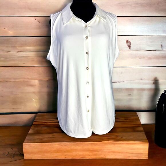 Tommy Hilfiger Sleeveless Button Down (XL) - Picture 1 of 7